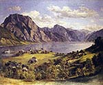 Traunsee with Orth Castle